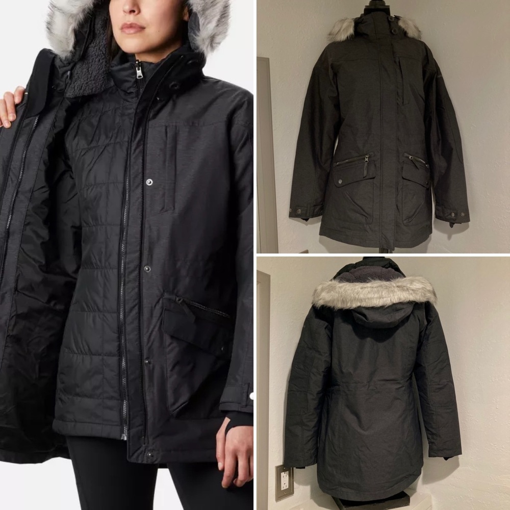 Women’s Columbia Winter Coat Carson Pass Interchange Jacket 2 Layer Medium